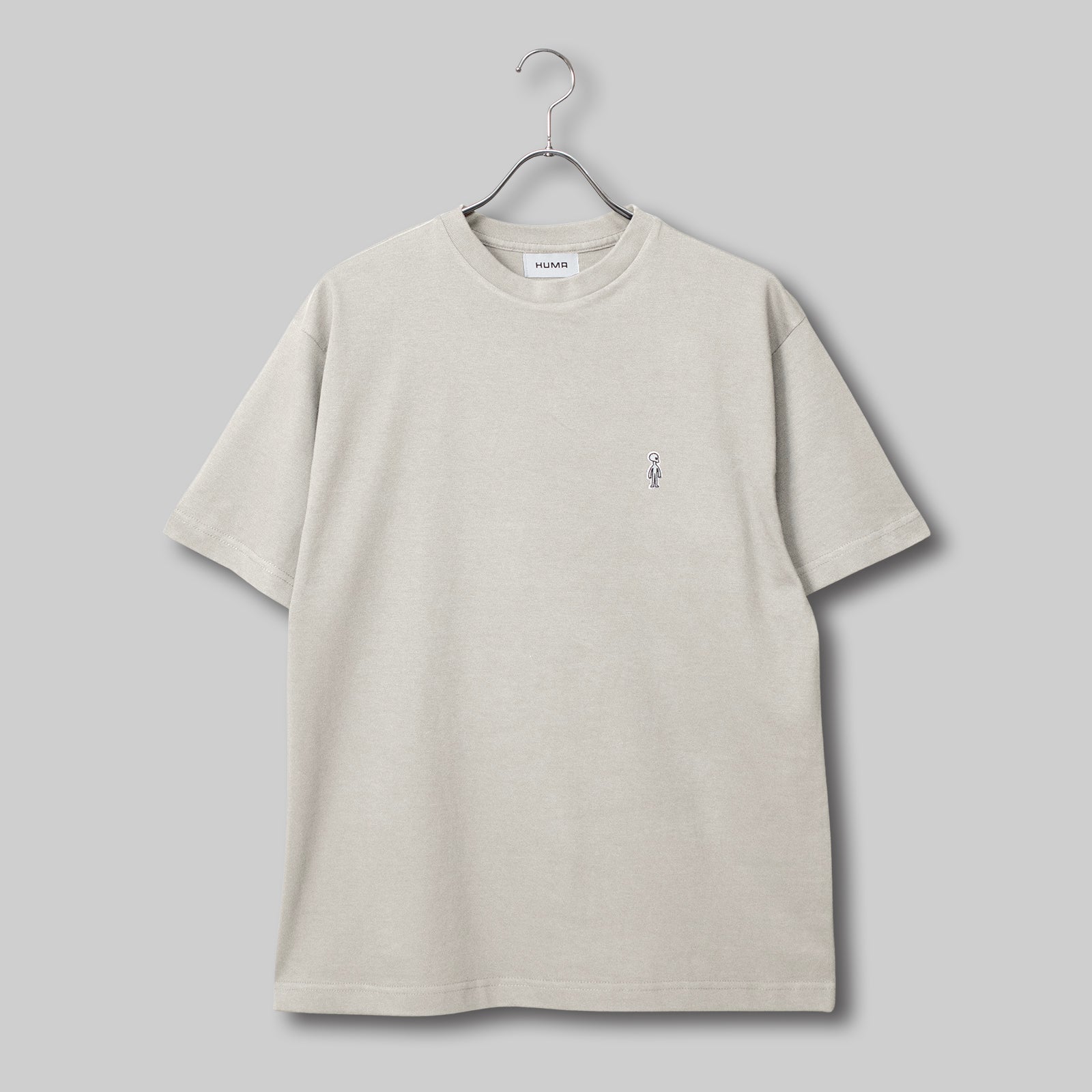 Fine Cotton Outer T-Shirt #GREIGE