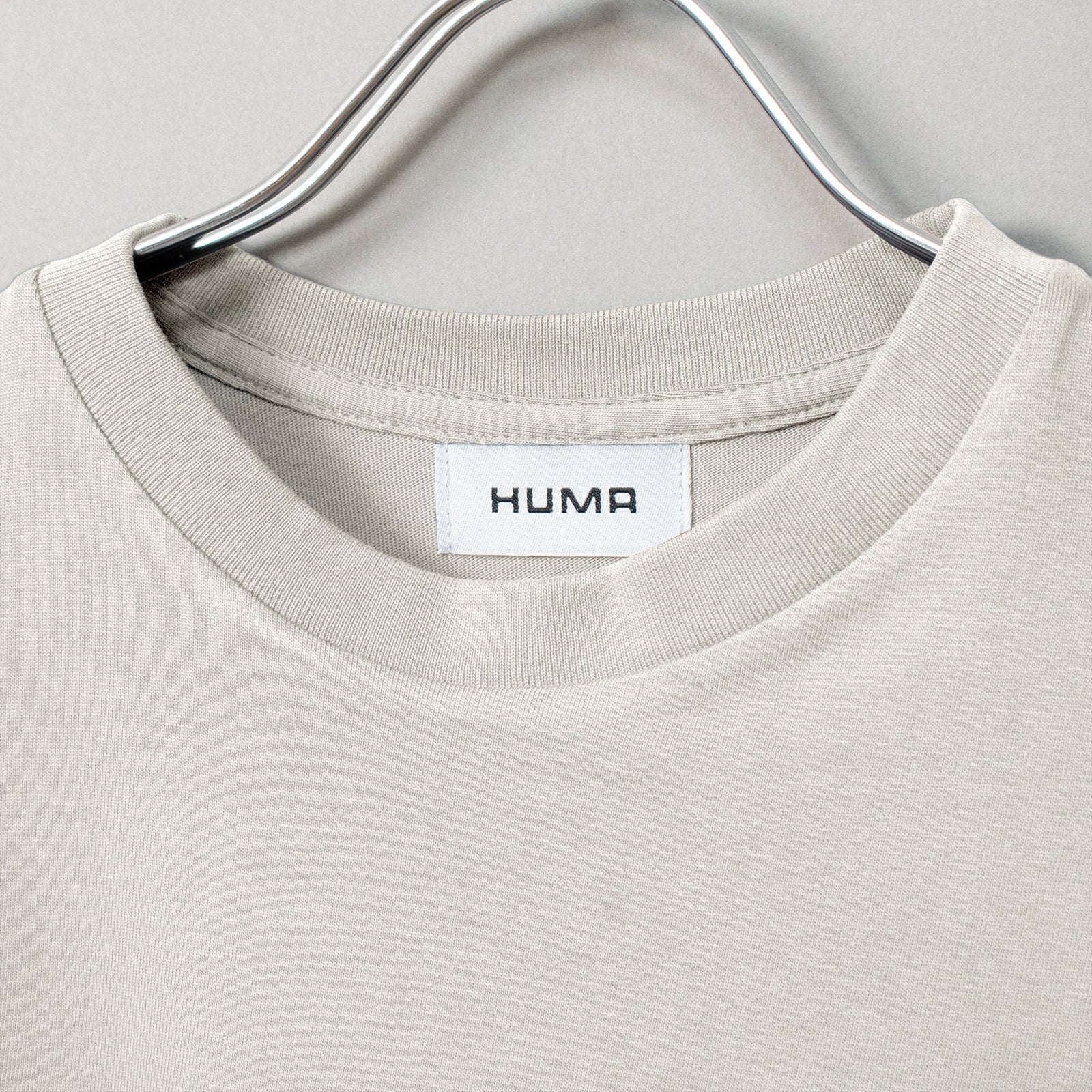 Fine Cotton Outer T-Shirt #GREIGE