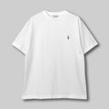 Fine Cotton Outer T-Shirt #WHITE