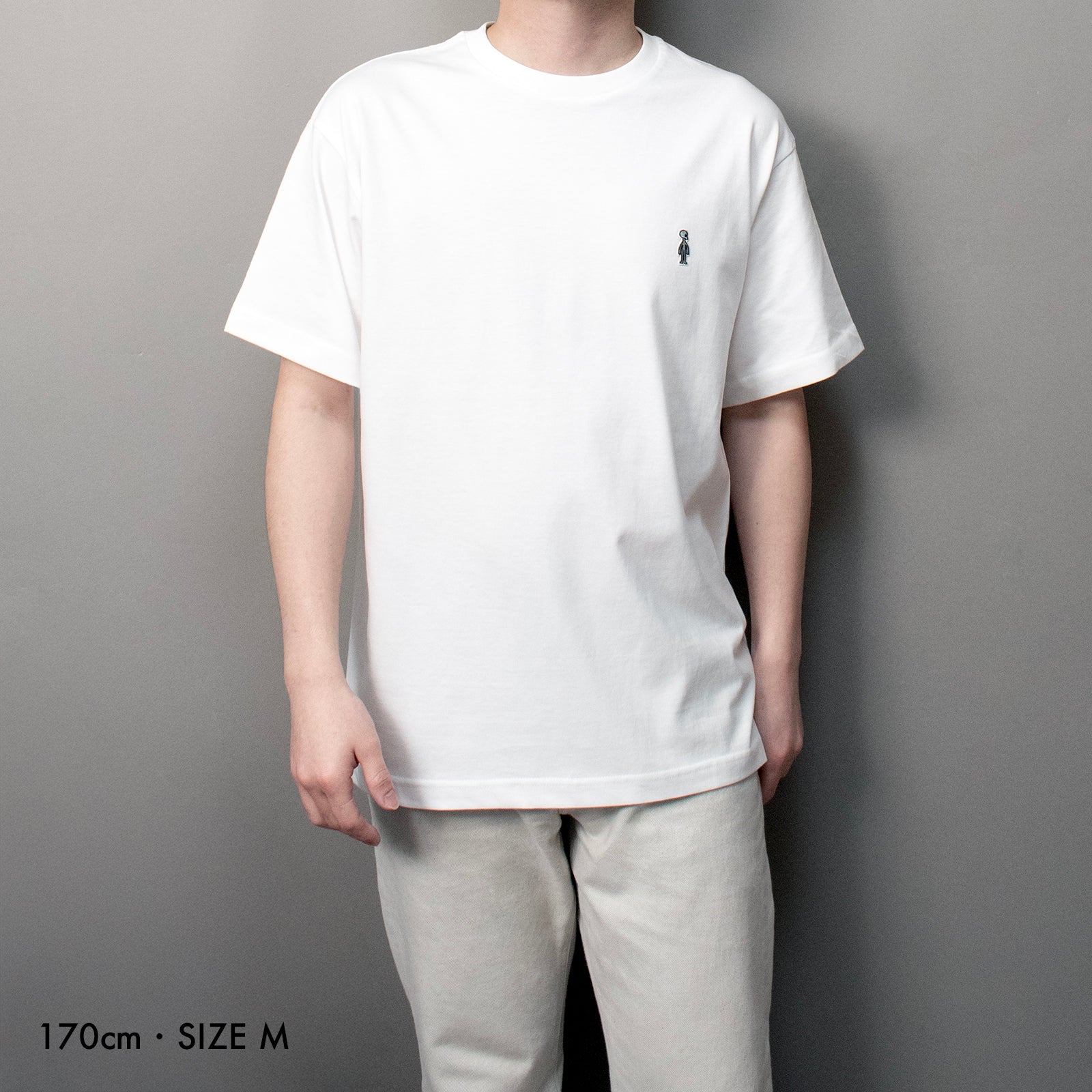 Fine Cotton Outer T-Shirt #WHITE