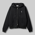 ダブルジップ ボクシーパーカー #BLACK