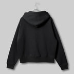 Two-Way Zip Boxy Hoodie #CHARCOAL