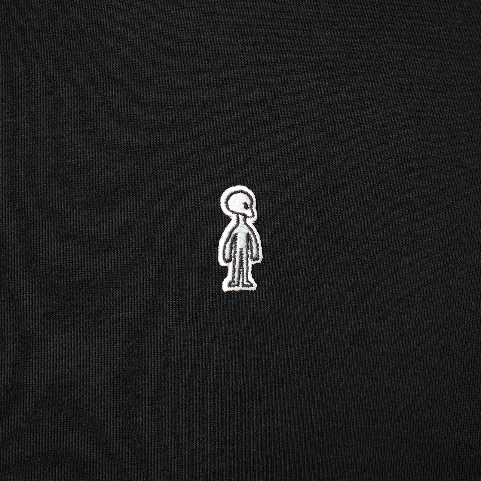 ダブルジップ ボクシーパーカー #BLACK