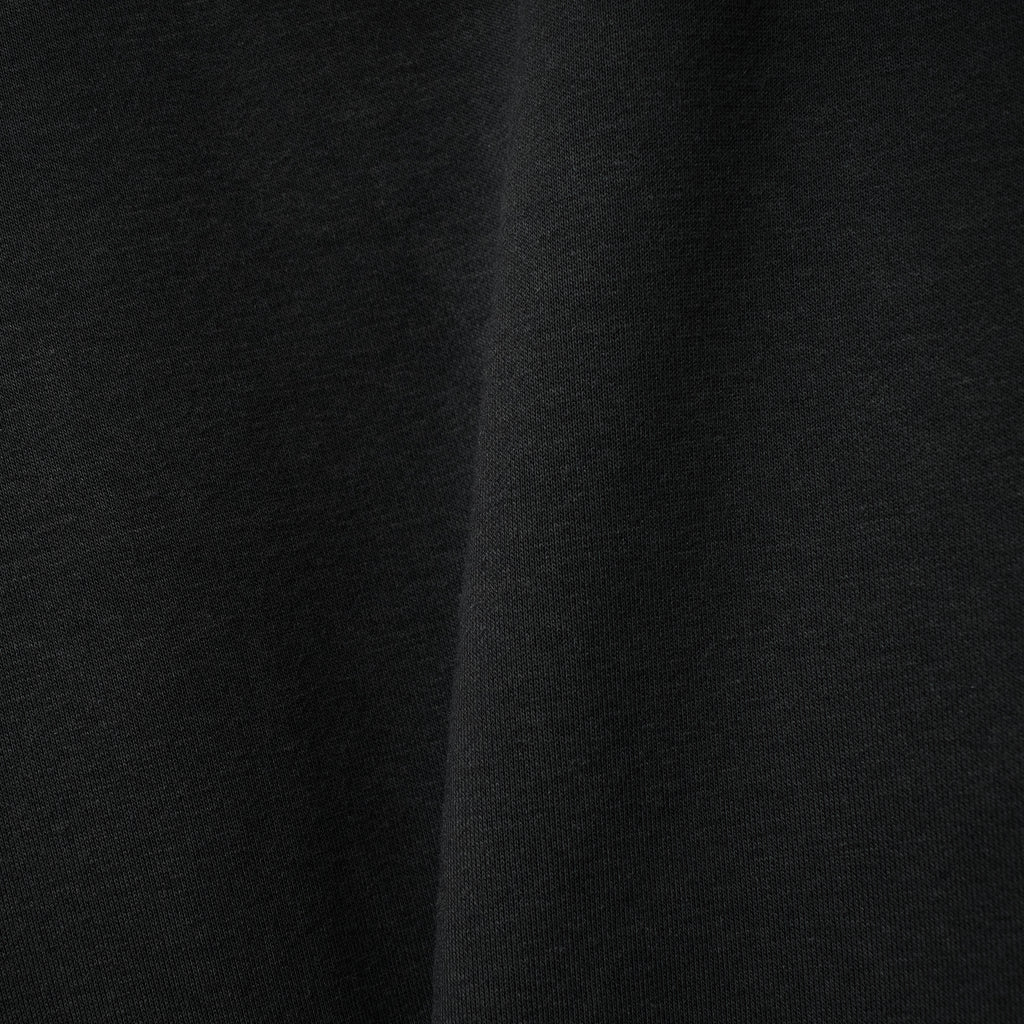 Two-Way Zip Boxy Hoodie #CHARCOAL