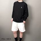 Fine Cotton Outer Long Sleeve T-Shirt #BLACK