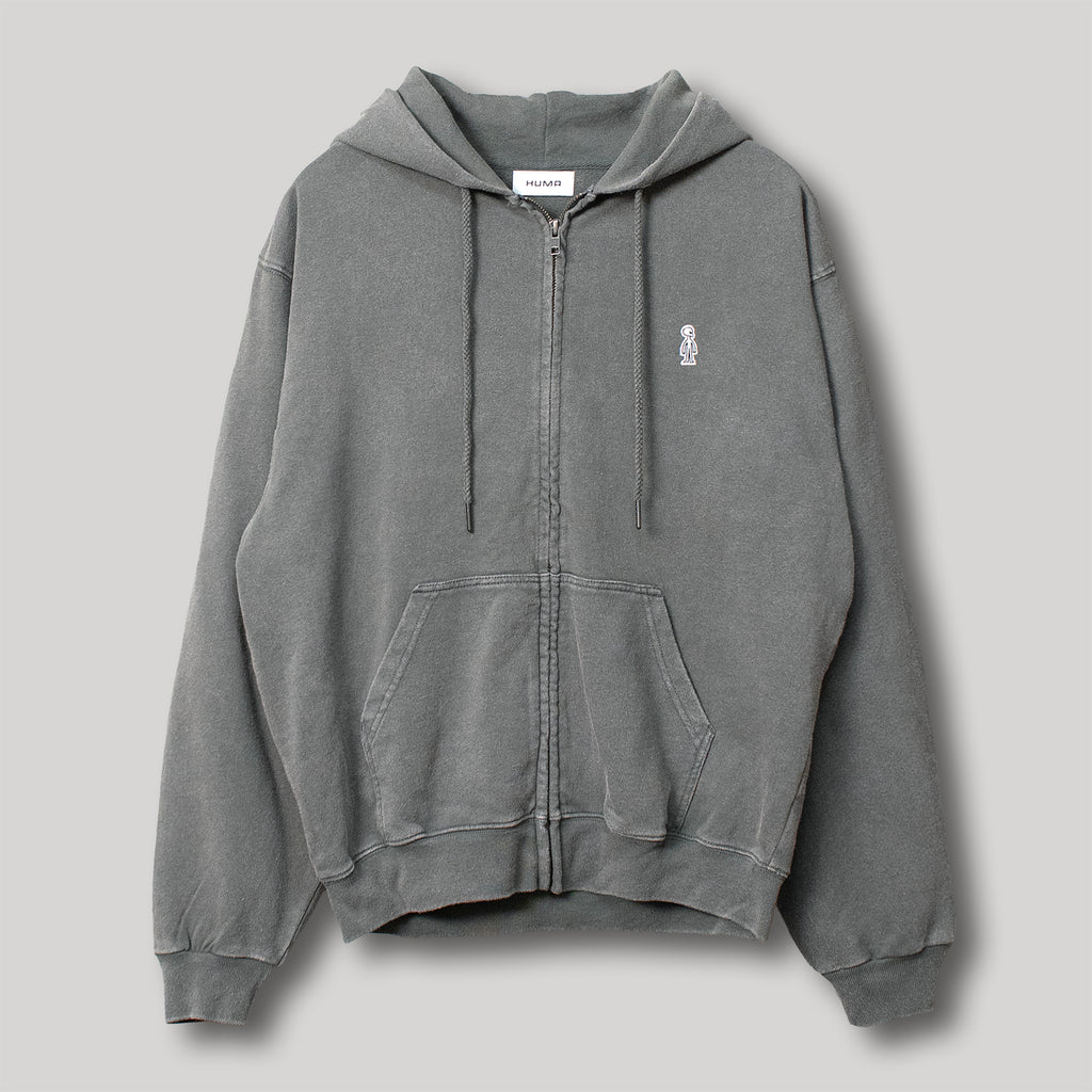 Fade Zip Hoodie #GREY