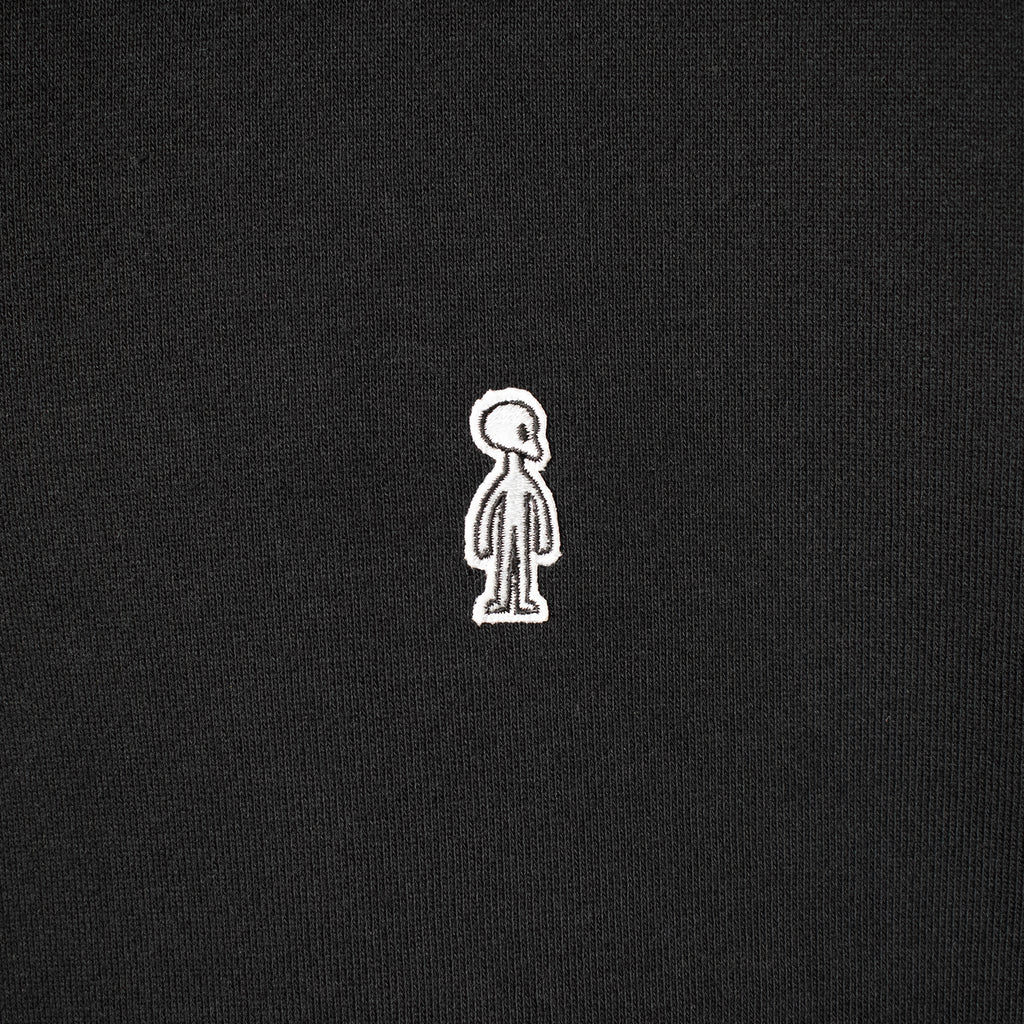 フレンチテリーハーフジップスウェットシャツ #BLACK