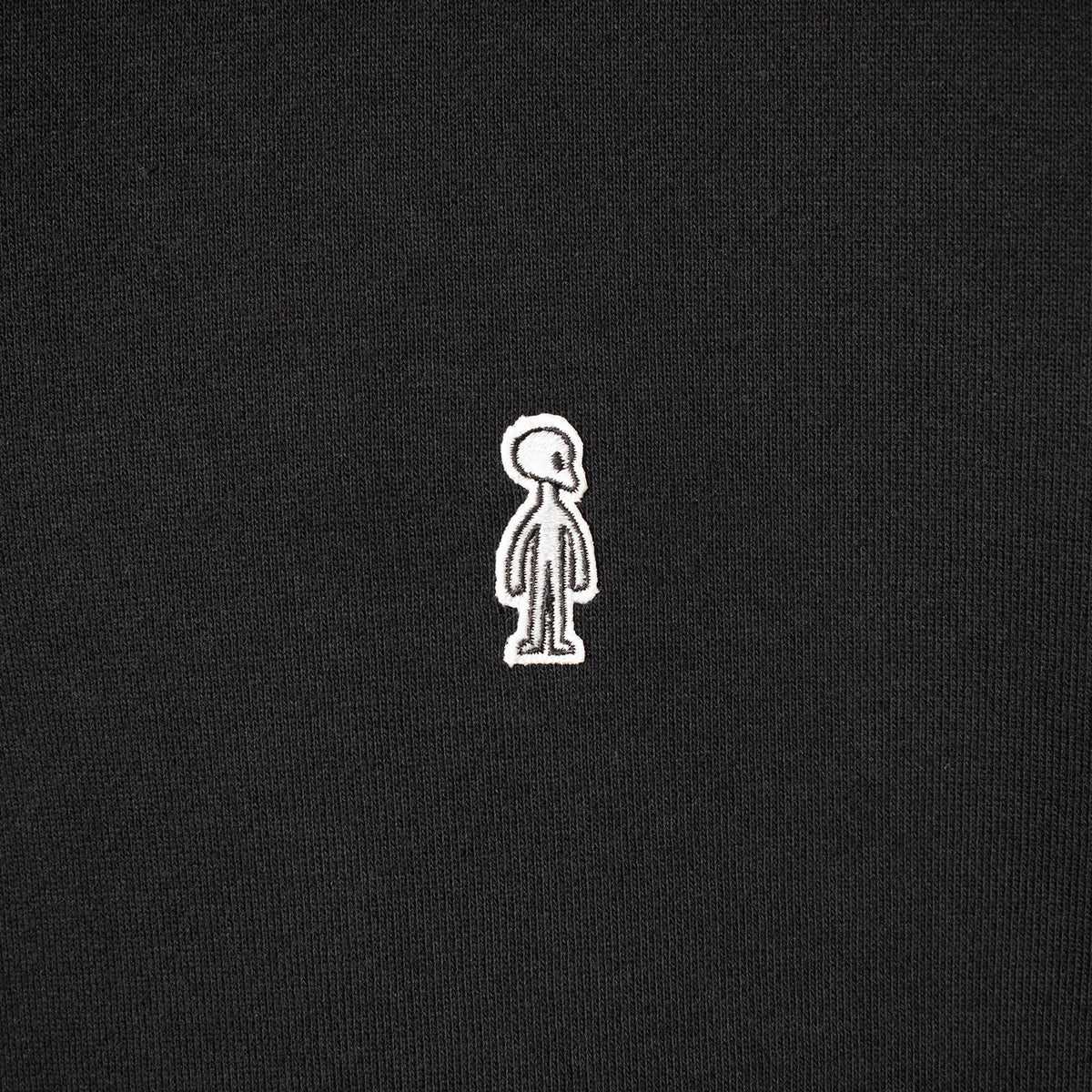 フレンチテリーハーフジップスウェットシャツ #BLACK