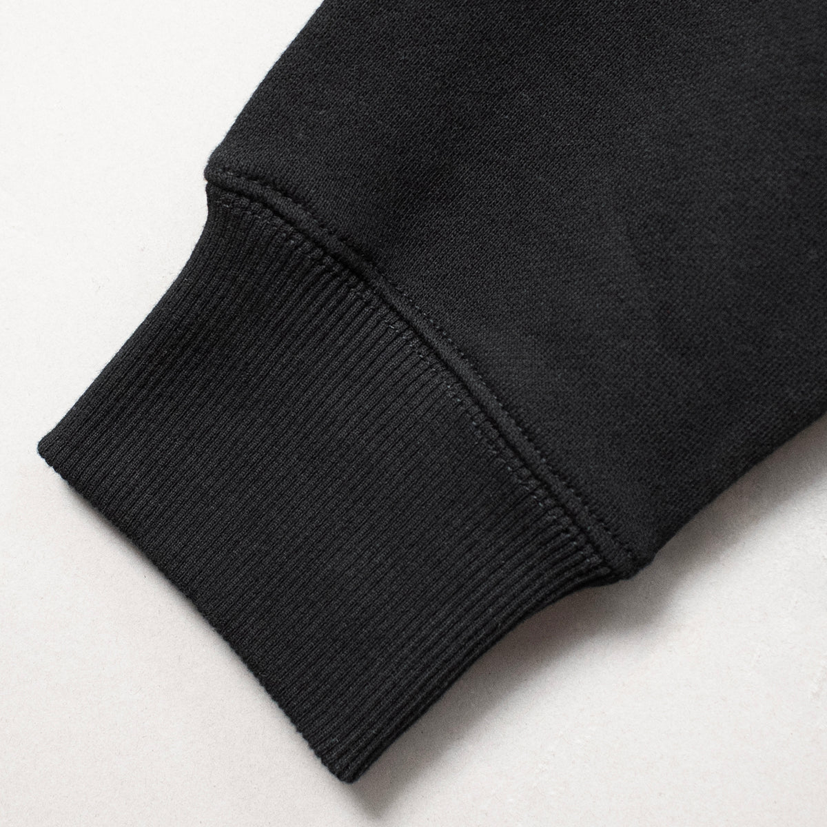 フレンチテリーハーフジップスウェットシャツ #BLACK