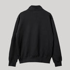 フレンチテリーハーフジップスウェットシャツ #BLACK