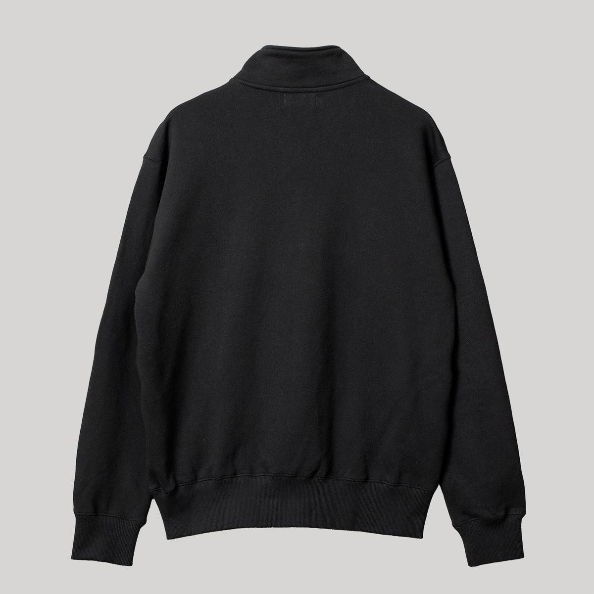 フレンチテリーハーフジップスウェットシャツ #BLACK