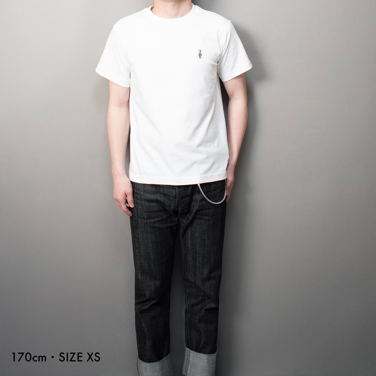 Fine Cotton Outer T-Shirt #WHITE