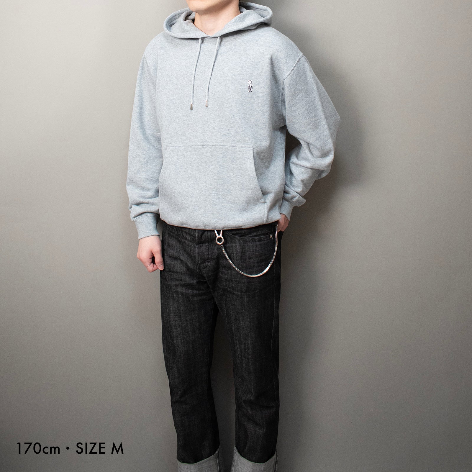 French Terry Pullover hoodie #HEATHER GREY