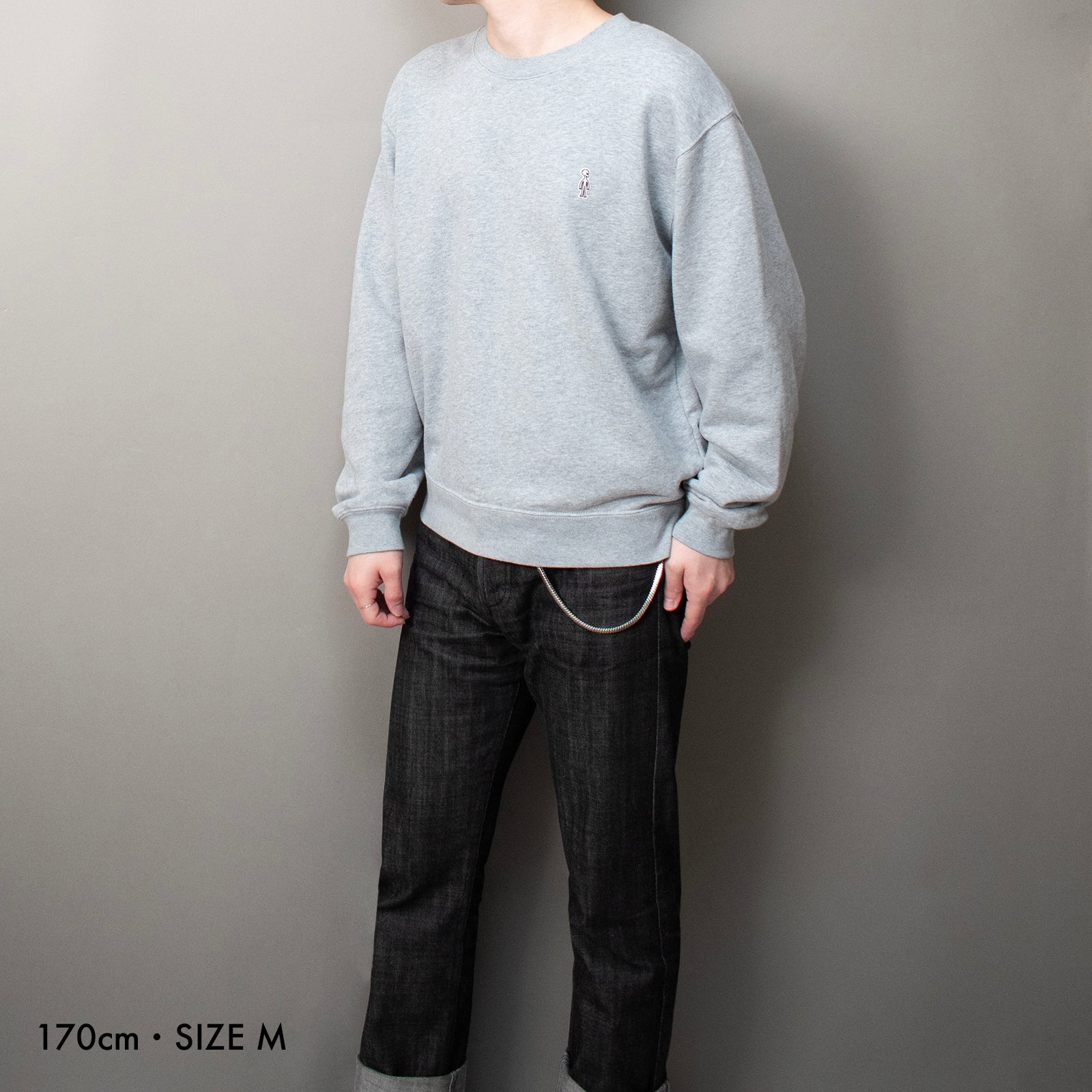 フレンチテリースウェットシャツ #HEATHER GREY