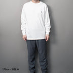 Fine Cotton Outer Long Sleeve T-Shirt #WHITE