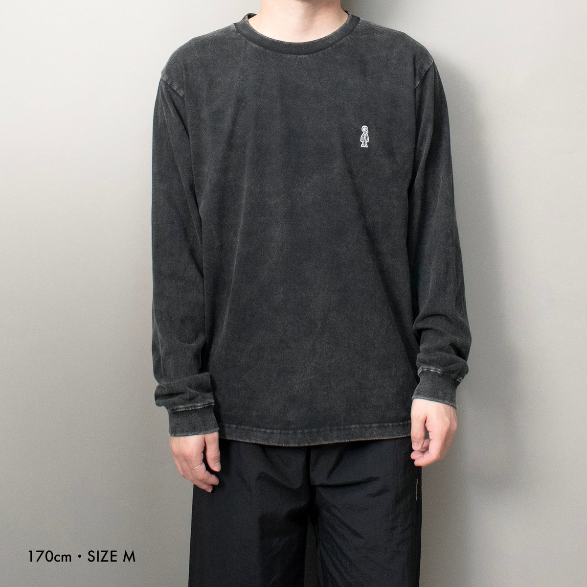 クラシックフェード ロングスリーブTシャツ #BLACK