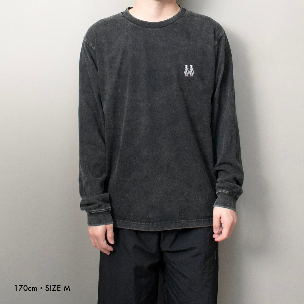 Twins Classic Fade Long Sleeve T-Shirt #BLACK