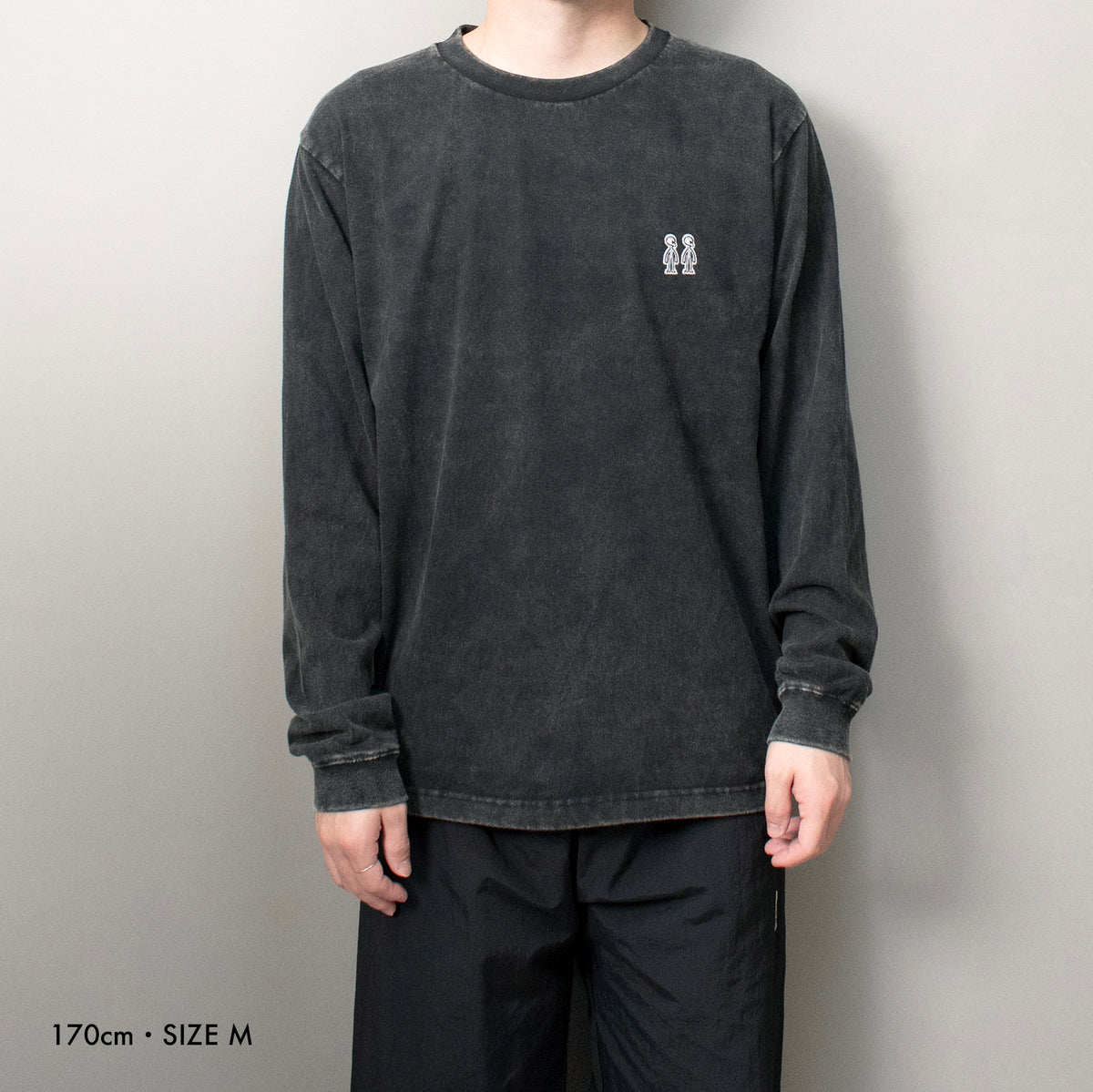 Twins Classic Fade Long Sleeve T-Shirt #BLACK