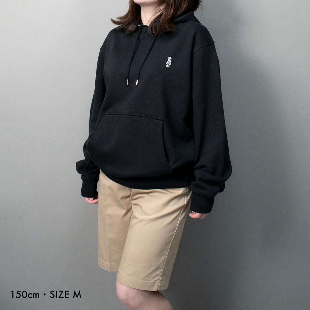 French Terry Pullover hoodie #BLACK