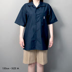 オープンカラー ツイルシャツ #NAVY