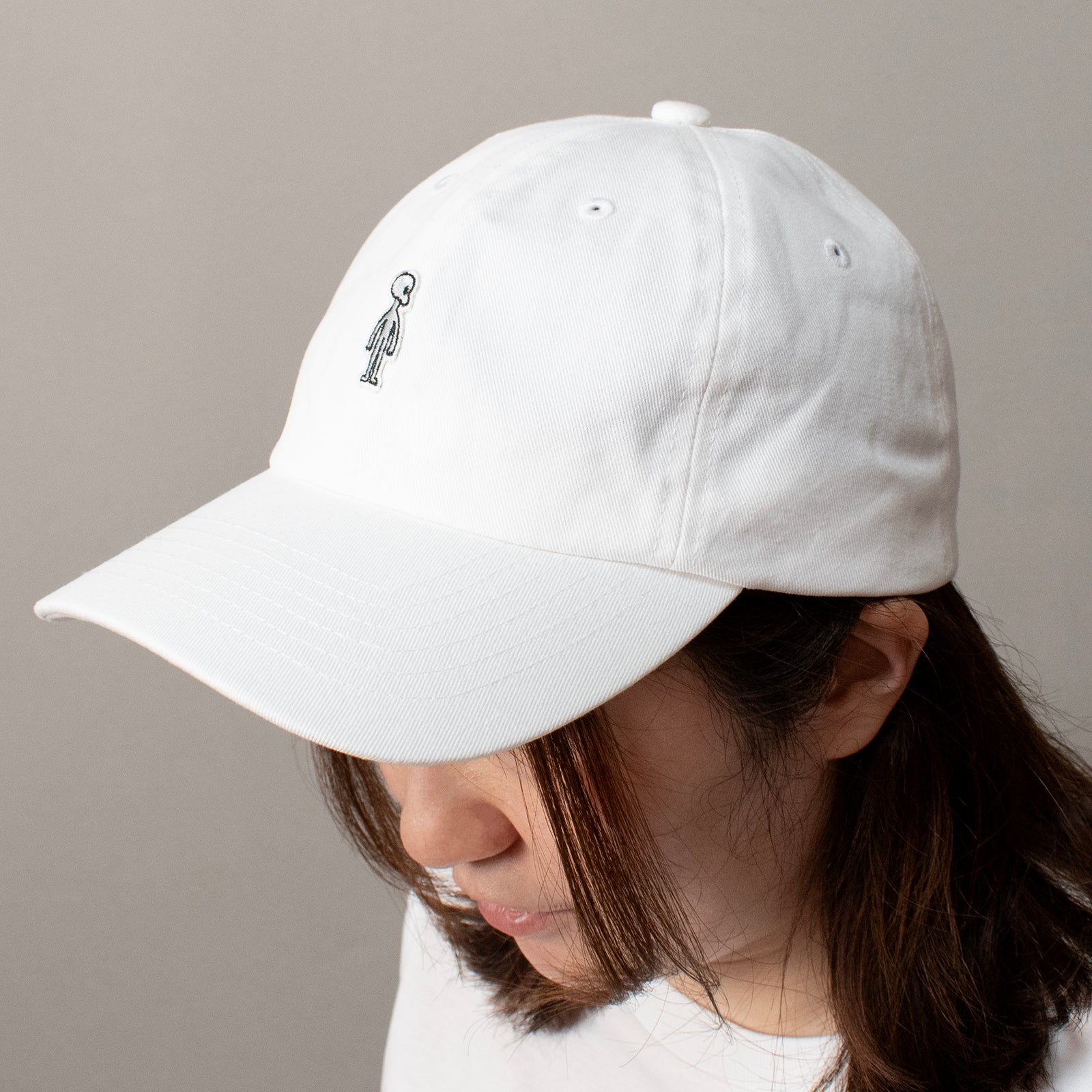 6 Panel Cap #WHITE