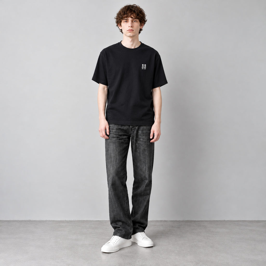 ツインズ ファインコットン アウターTシャツ #BLACK