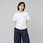 Fine Cotton Outer T-Shirt #WHITE