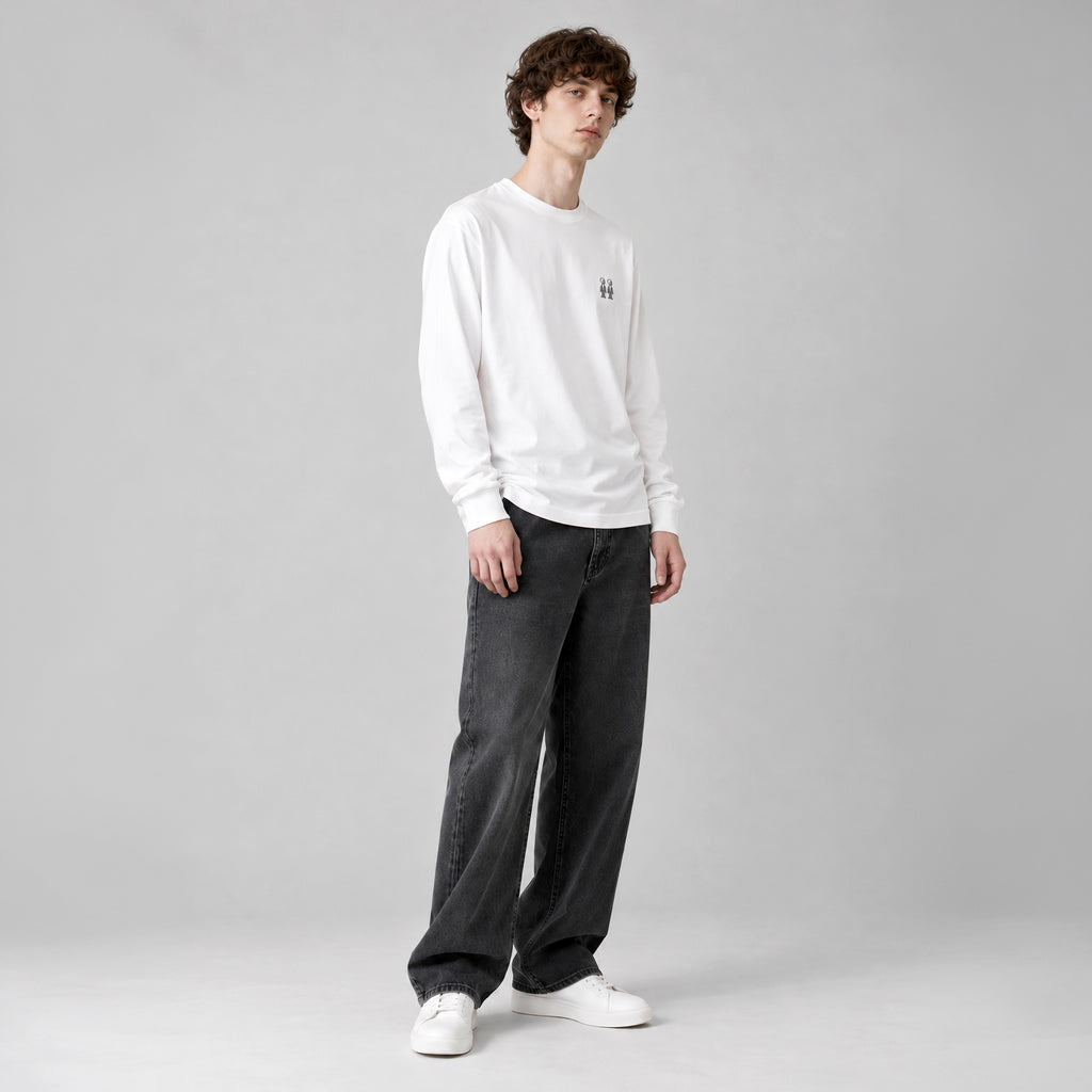 ツインズ ファインコットン アウター ロングスリーブTシャツ #WHITE