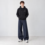 Twins French Terry Pullover hoodie #BLACK